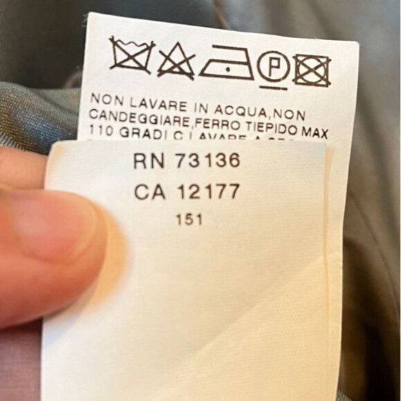 MaxMara Wool Silk Peplum Jacket Silver Gray Size 8 SMALL - Picture 11 of 11